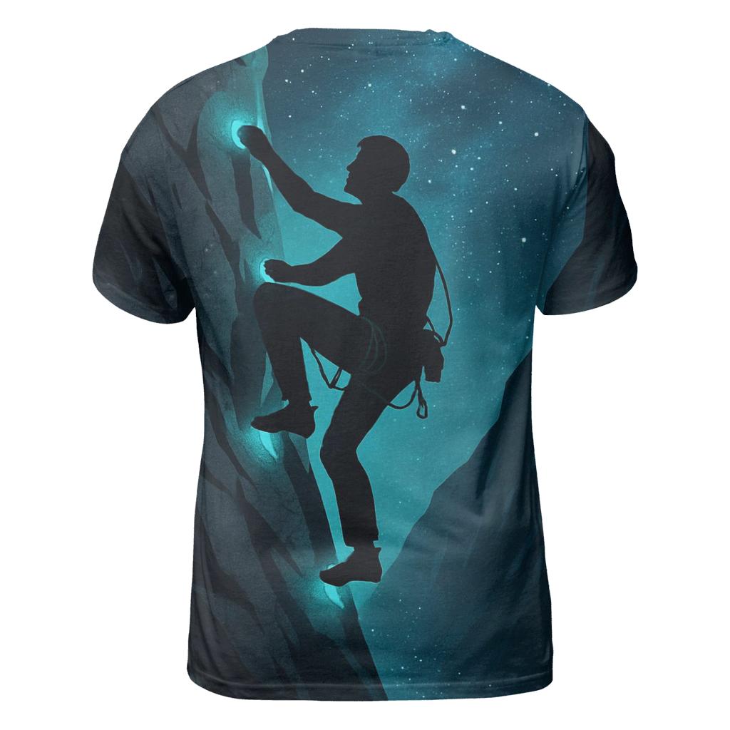 Gravity Defying Rock Climbing Ascent trendy printed shirt styles
