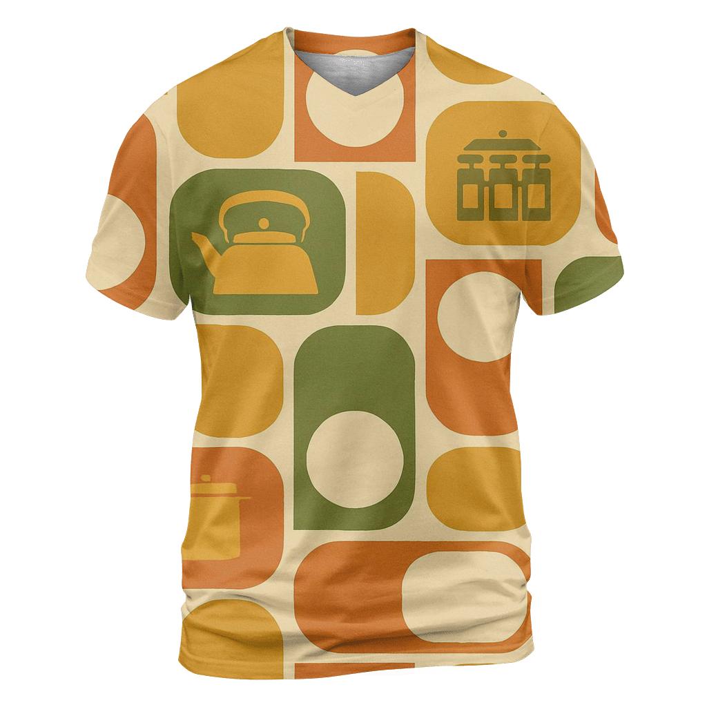Harvest Gold Kitchen Geometry custom all-over print shirts