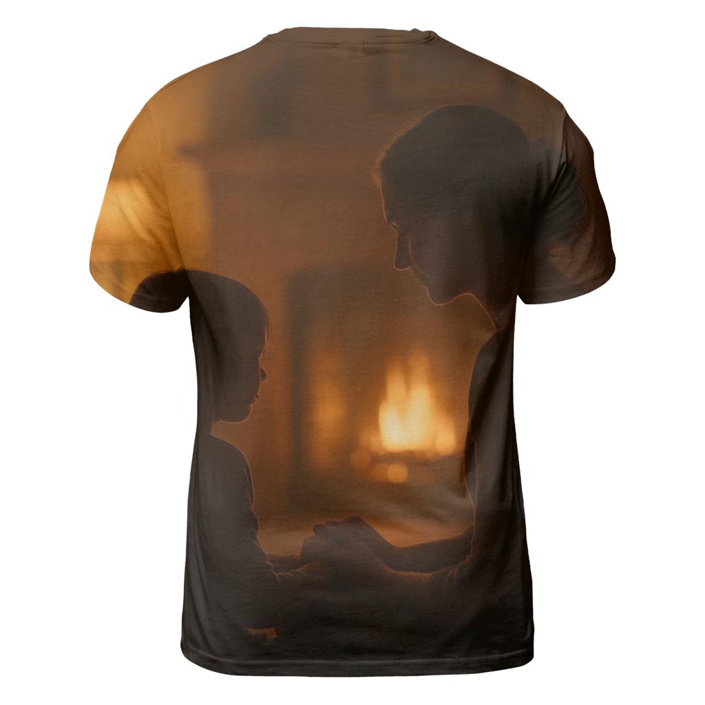 The Hearth Of Her Presence statement graphic shirts