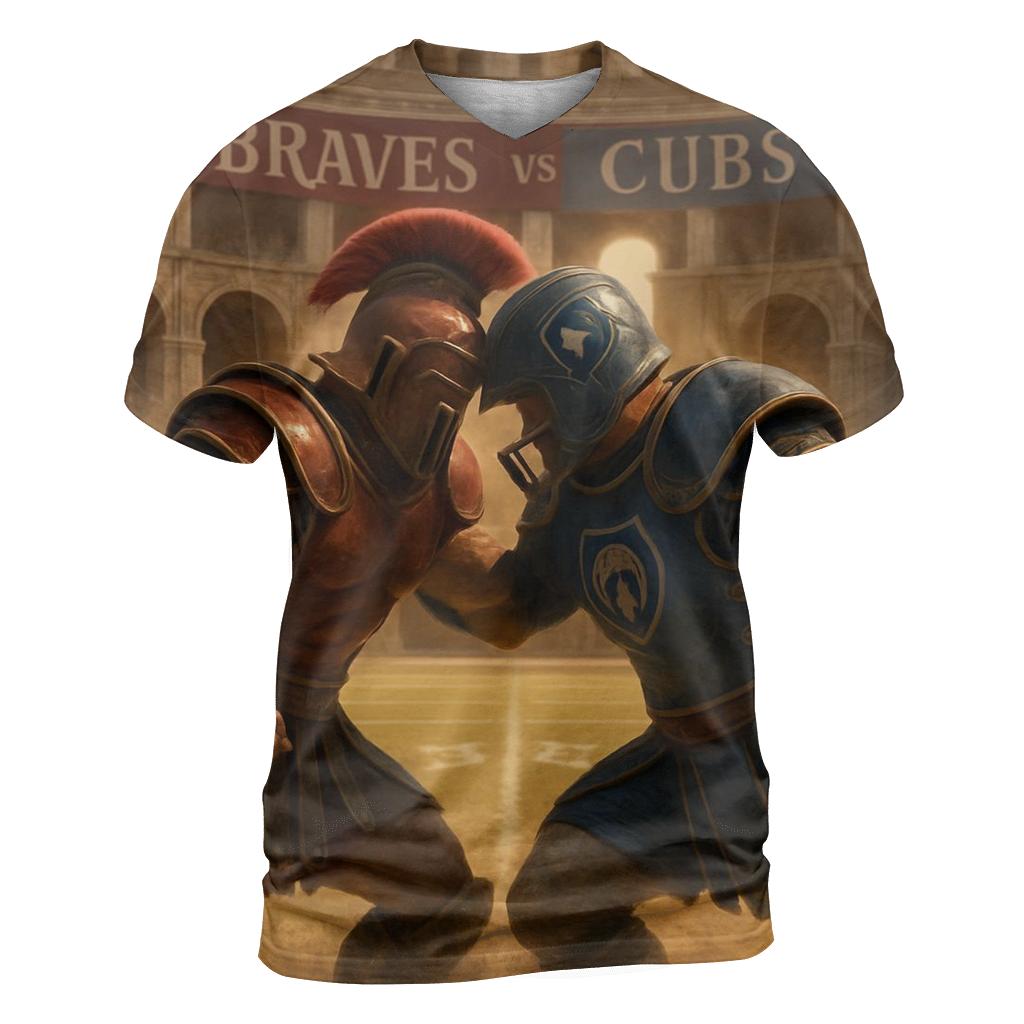 Ancient Colosseum Clash Braves Versus Cubs statement graphic shirts