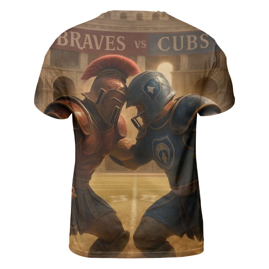 Ancient Colosseum Clash Braves Versus Cubs statement graphic shirts