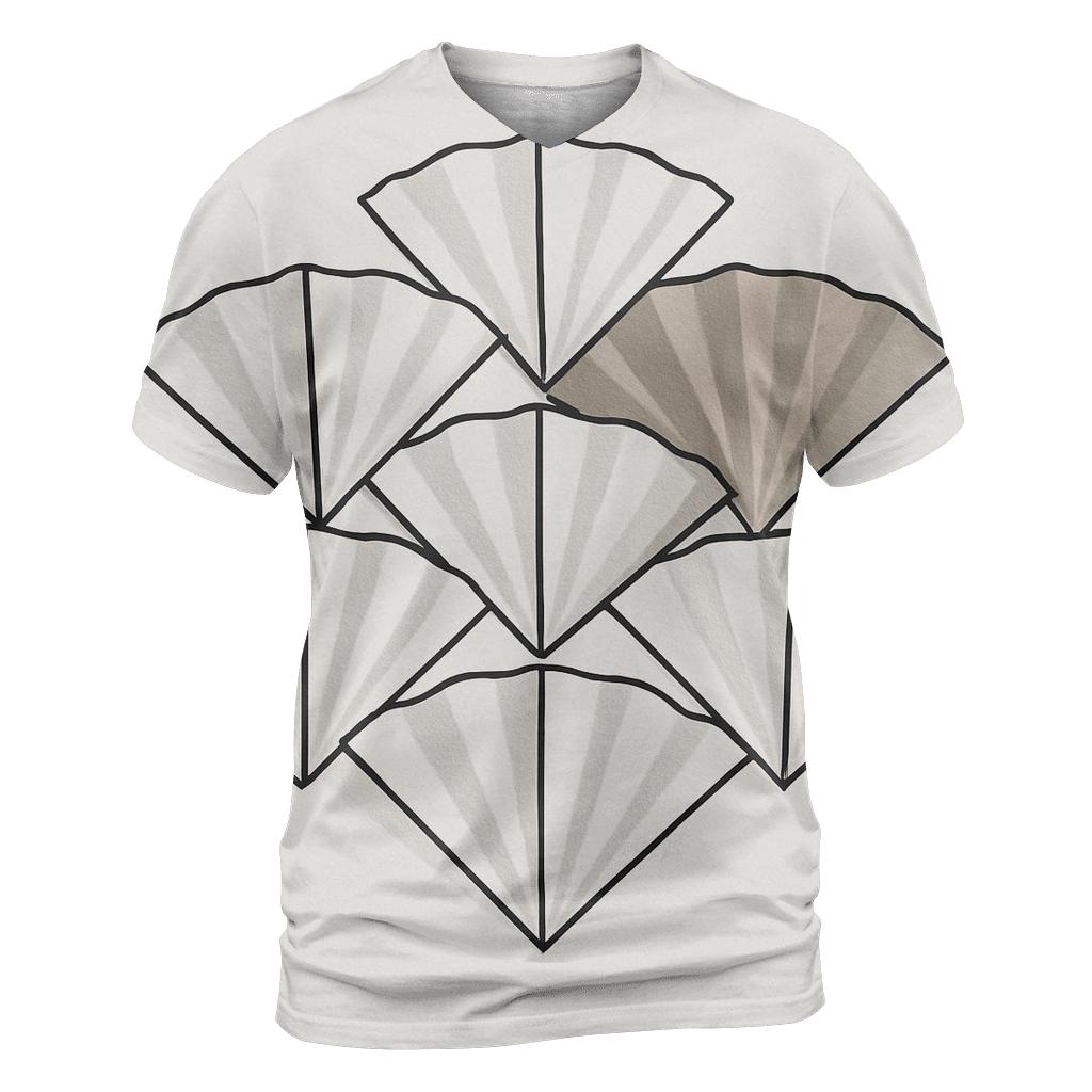 Filter Fold Geometry vibrant all-over design tees