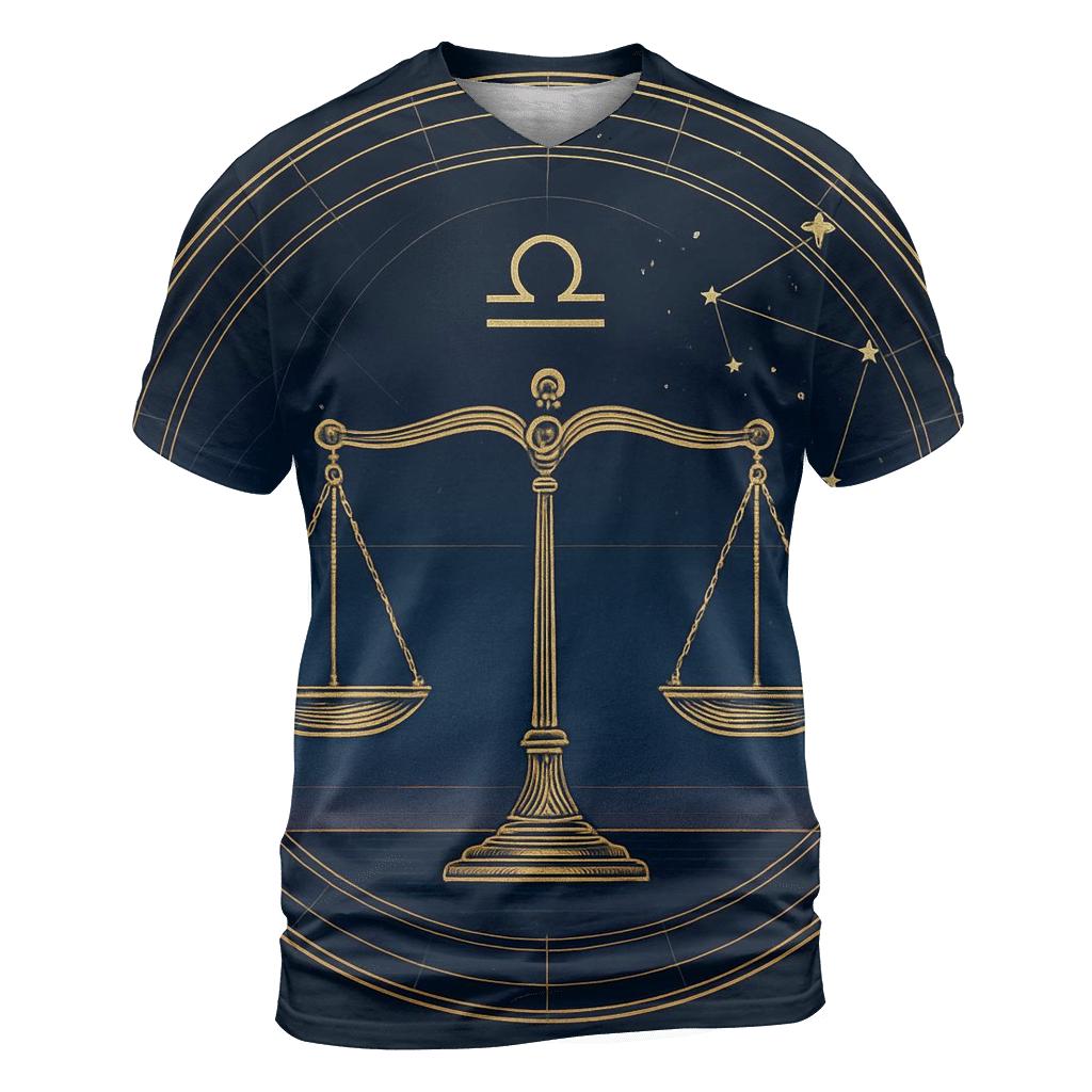 Libra Equinox Scales Star Chart statement graphic shirts