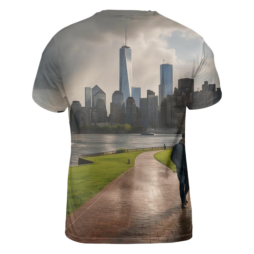 Storm Clearing Over Lower Manhattan From Governors Island trendy printed shirt styles