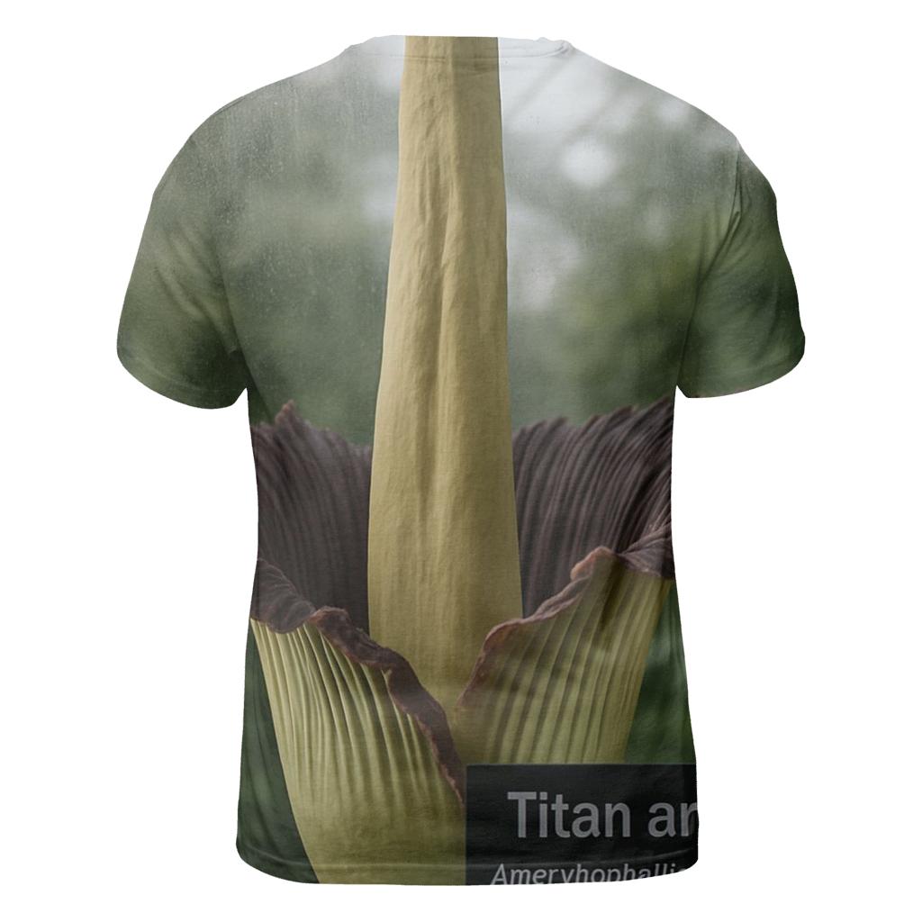 Titan Arum Bloom Window In A Botanical Conservatory artistic all-over print tops