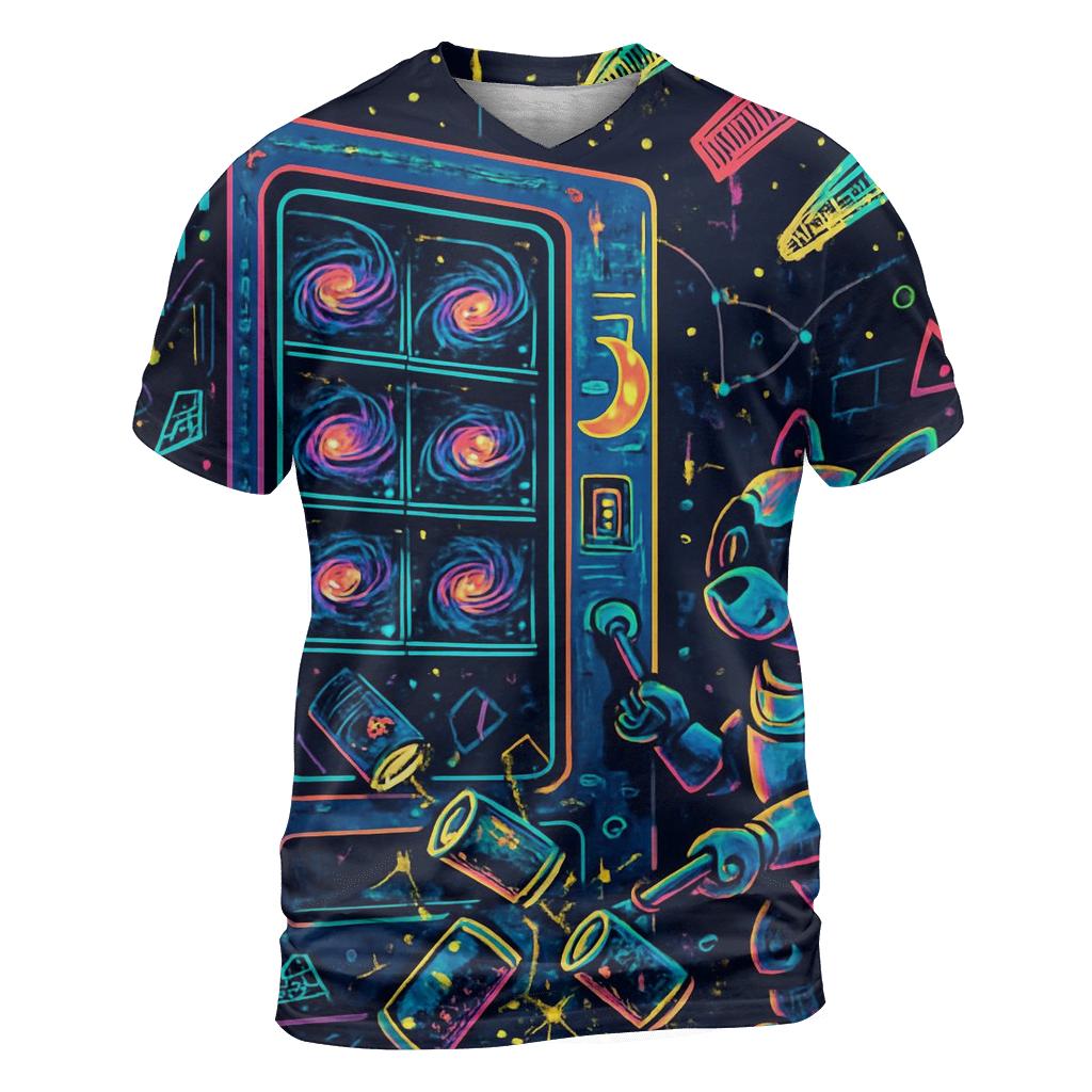Pocket Universe Vending Machine trendy printed shirt styles