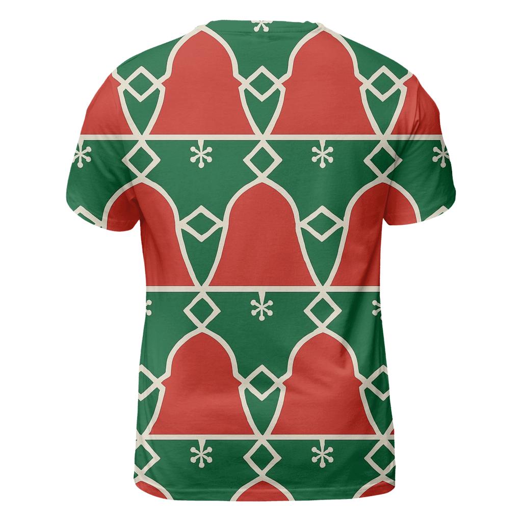 Snowflake Lattice Carol Grid creative print fashion shirts