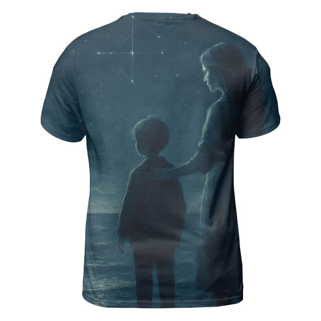 The Compass Of Her Quiet Guidance unique graphic print tees