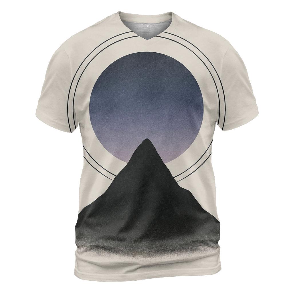 Mountain Silence Geometry designer pattern shirts