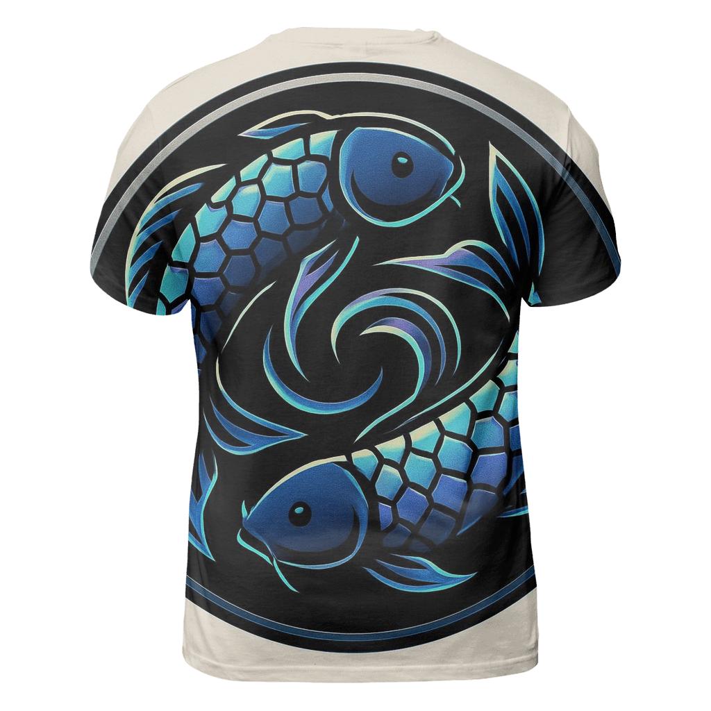 Aurora Koi Spiral Emblem designer pattern shirts