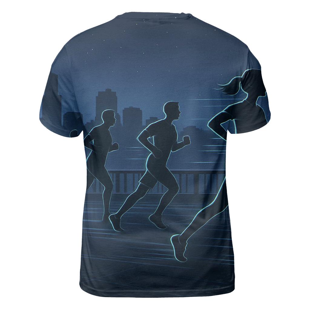 Starlit Marathon Night Run custom all-over print shirts