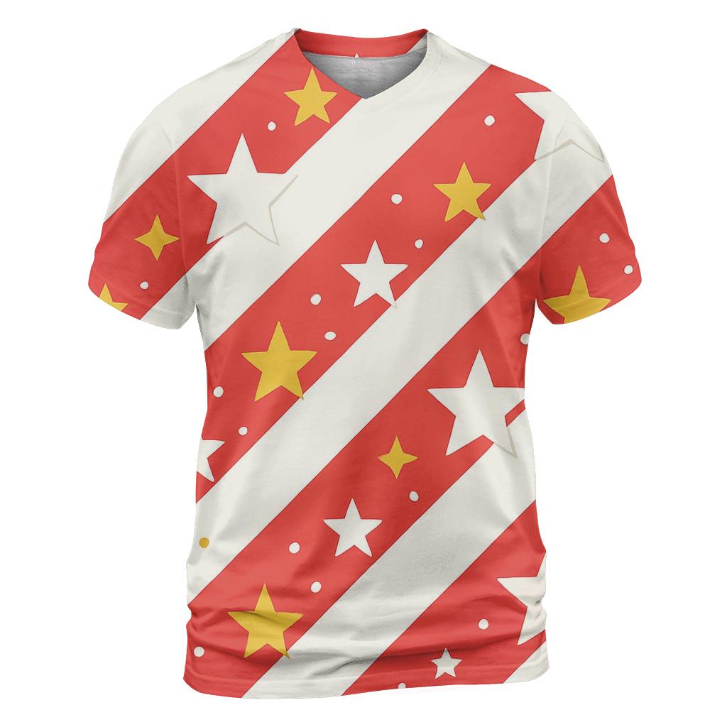 Candy Cane Constellation Stripes custom all-over print shirts