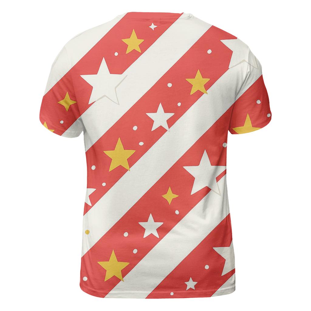 Candy Cane Constellation Stripes custom all-over print shirts