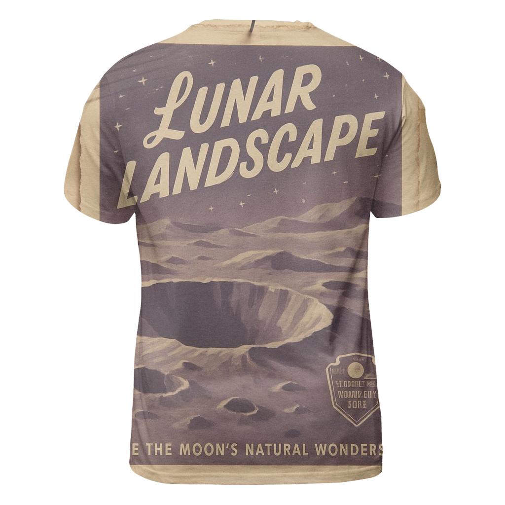 Faded Postcard Collage Of Lunar National Park personalized full print shirts