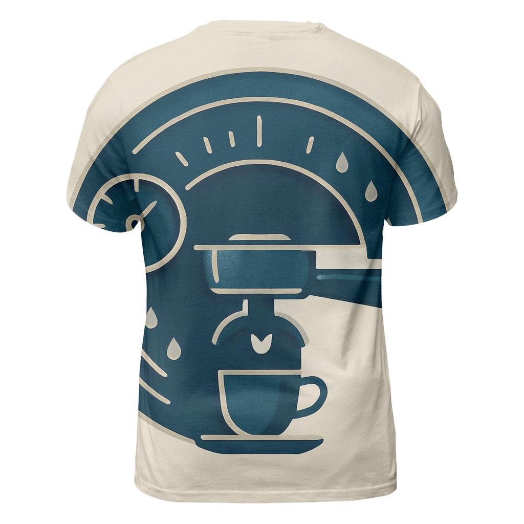 Espresso Arc Mechanica statement graphic shirts
