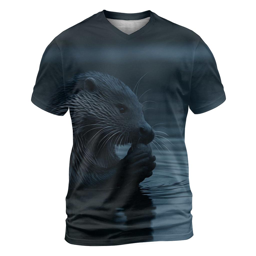 River Glass Eurasian Otter statement graphic shirts