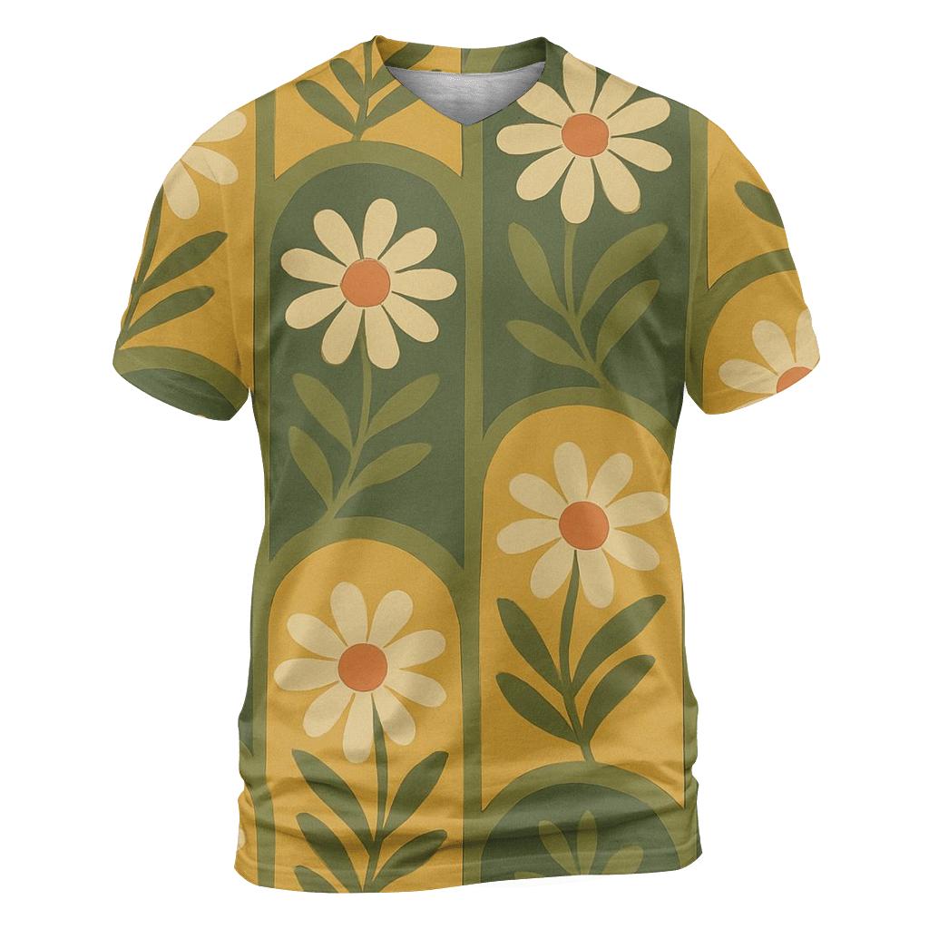 Groovy Botanical Archways designer pattern shirts