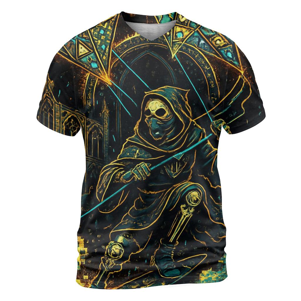 Cathedral Of Glitched Kites custom all-over print shirts