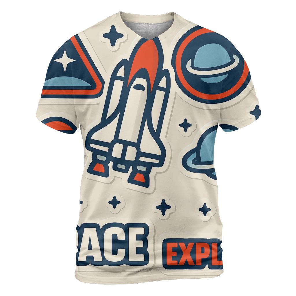 Space Shuttle Sticker Sheet statement graphic shirts