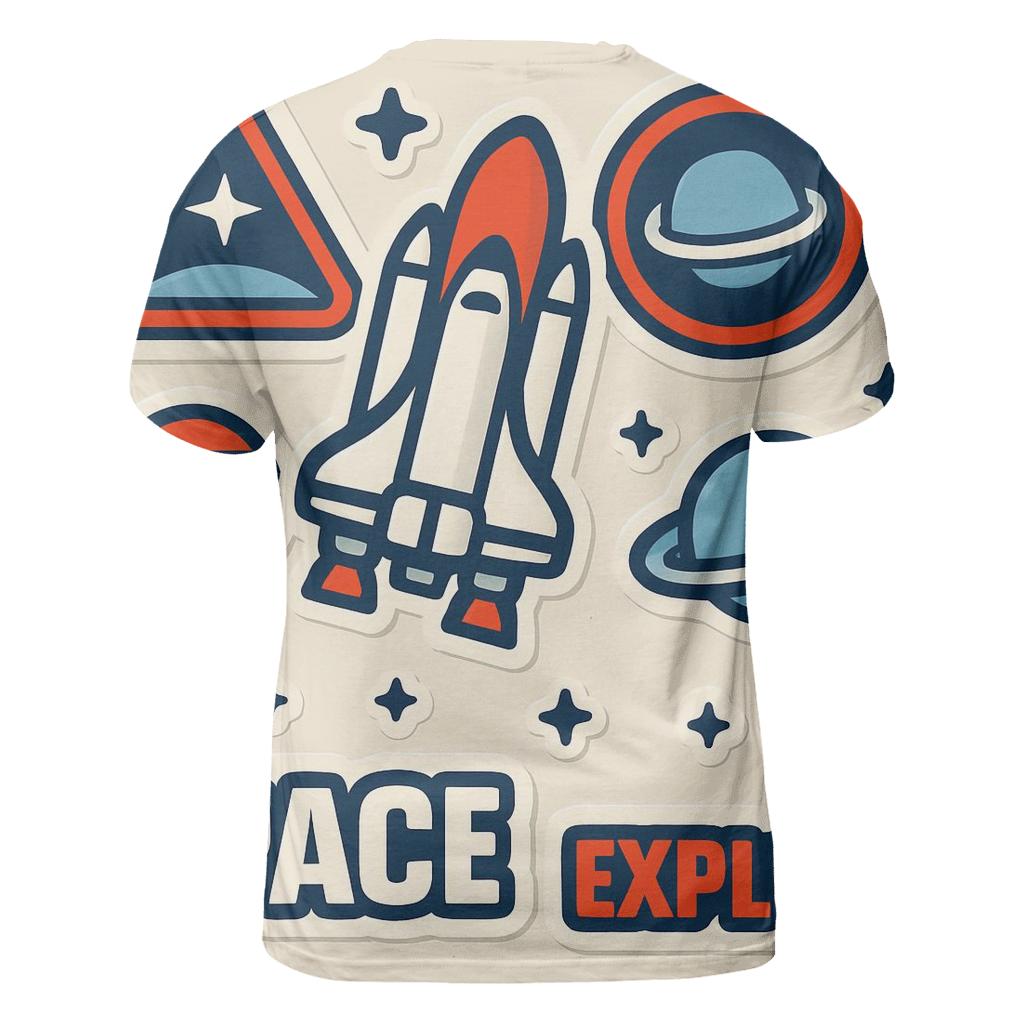 Space Shuttle Sticker Sheet statement graphic shirts