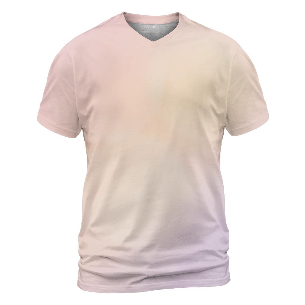 Cotton Candy Halo Bloom artistic all-over print tops