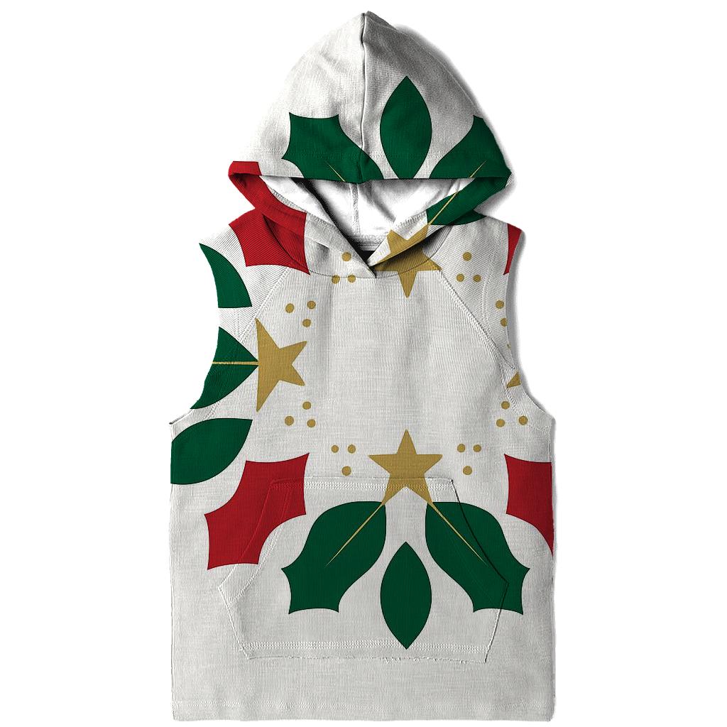 Starlit Holly Orbit Wreath lightweight hoodies