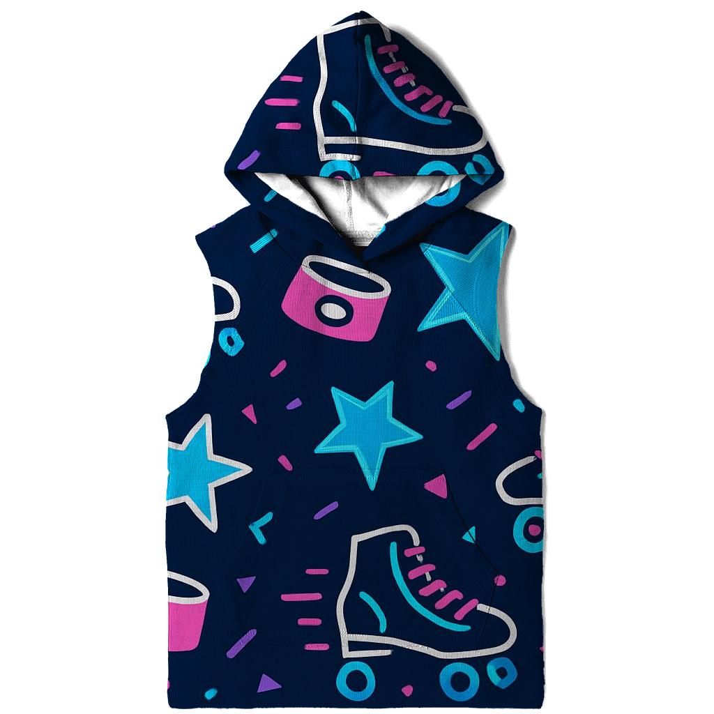 Roller Rink Neon Confetti pullover hoodies