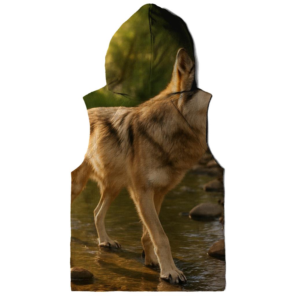 Mexican Gray Wolf At A Desert Riparian Restoration Site custom hoodies