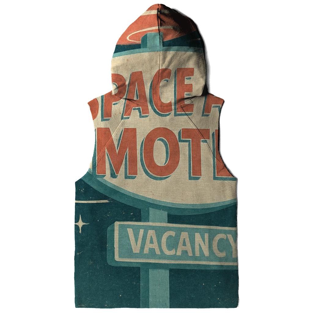 Retro Space Age Motel Vacancy Sign Poster printed hoodies
