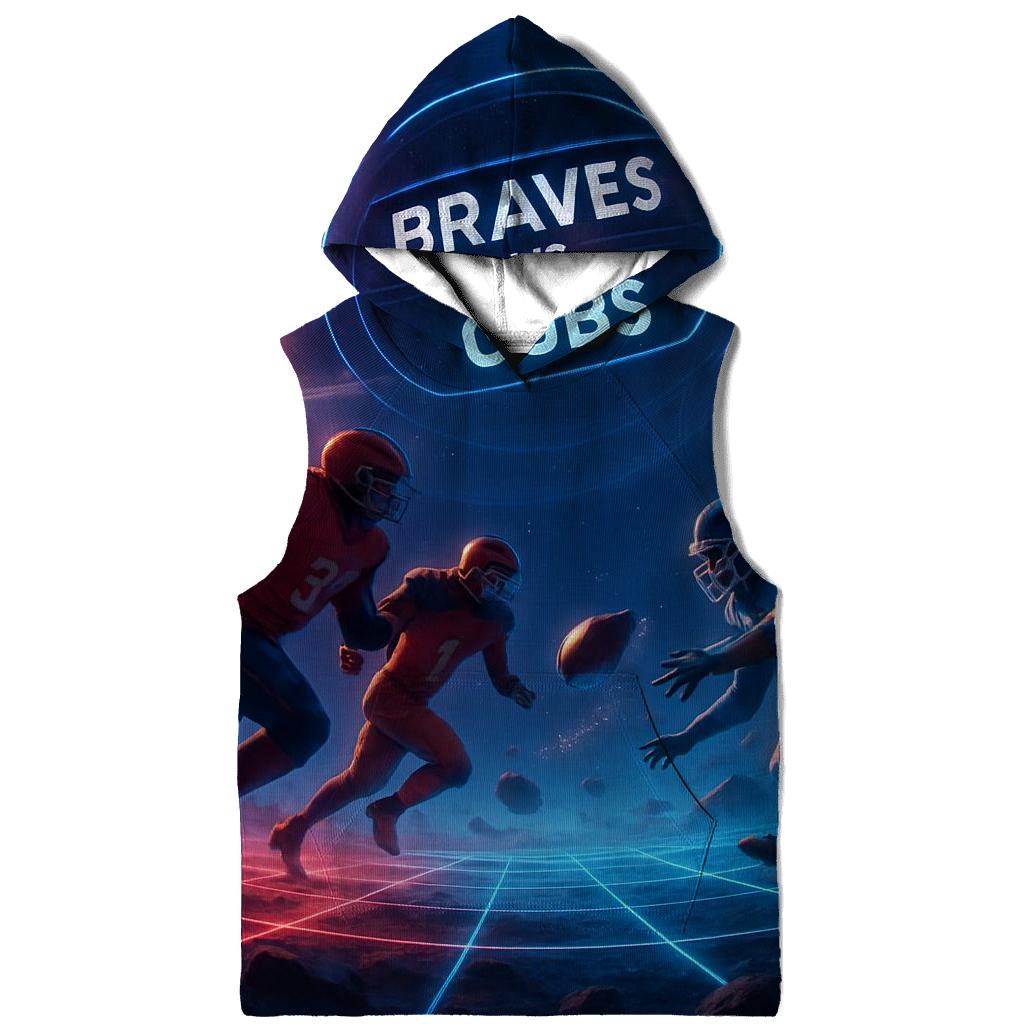 Deep Space Gridiron Braves Versus Cubs graphic hoodies