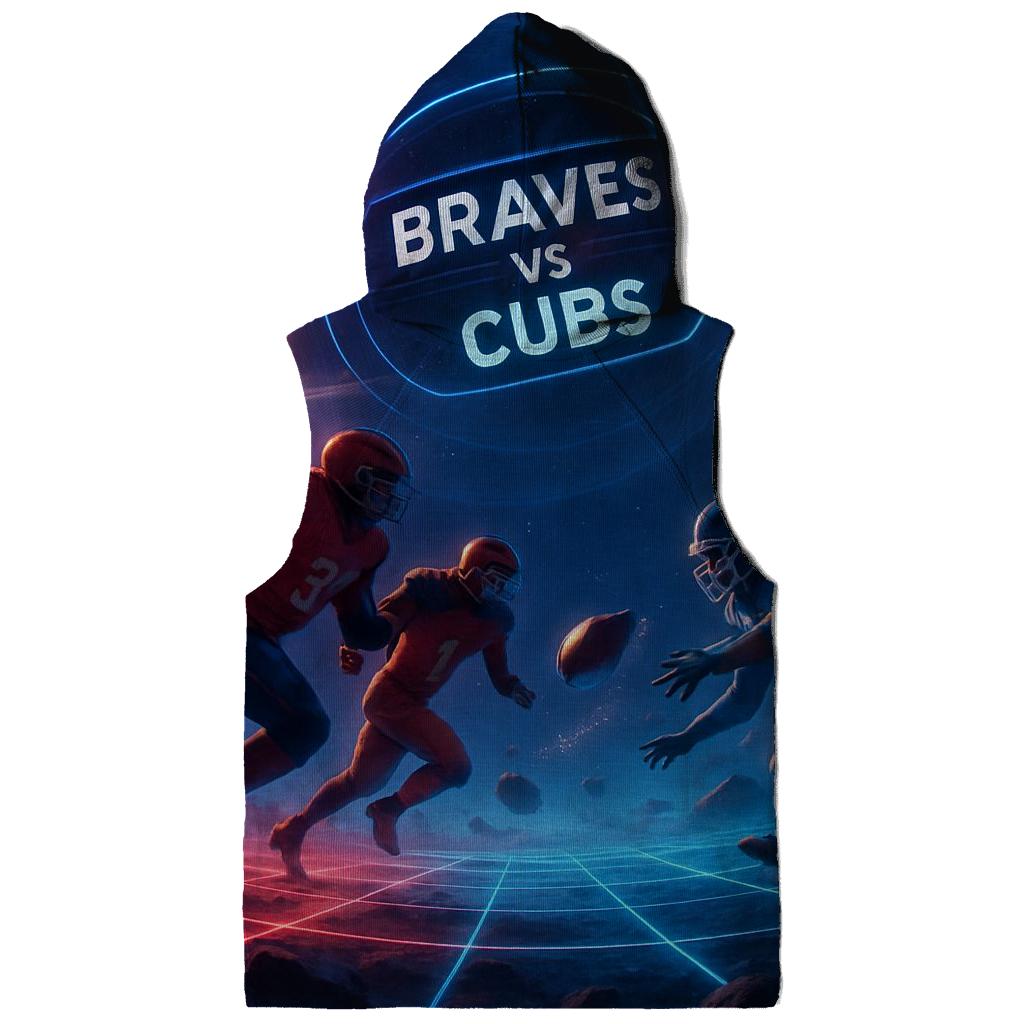 Deep Space Gridiron Braves Versus Cubs graphic hoodies