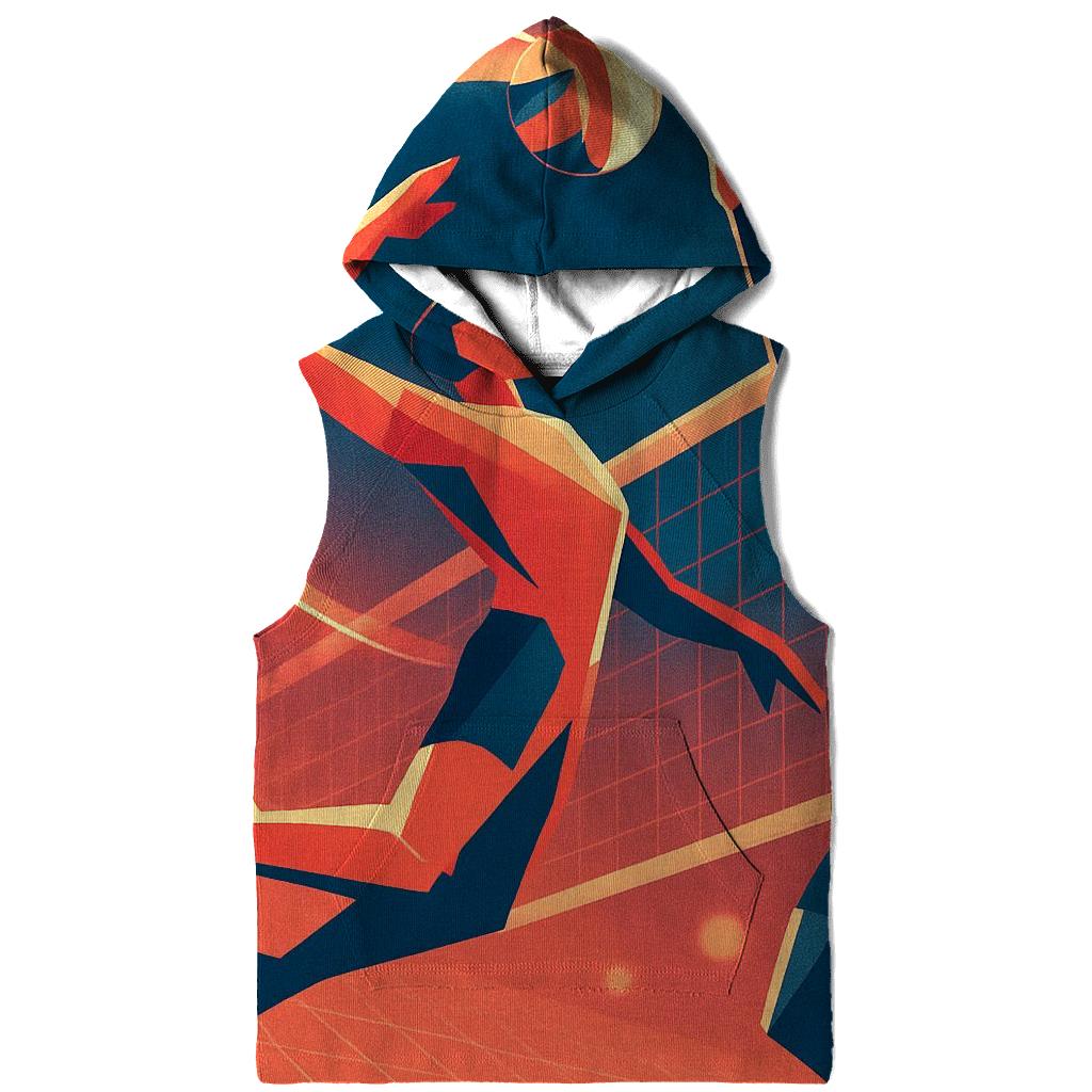 Neon Court Volleyball Spike lightweight hoodies