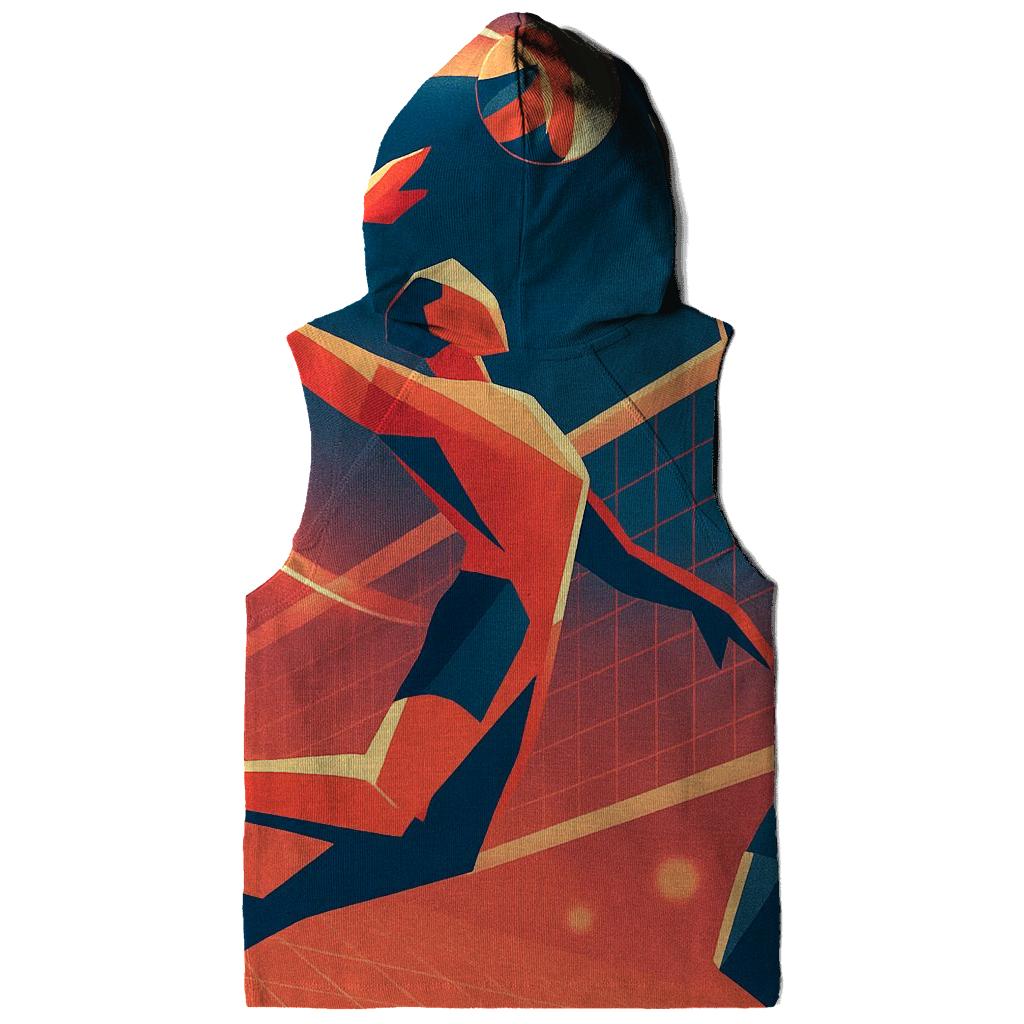 Neon Court Volleyball Spike lightweight hoodies