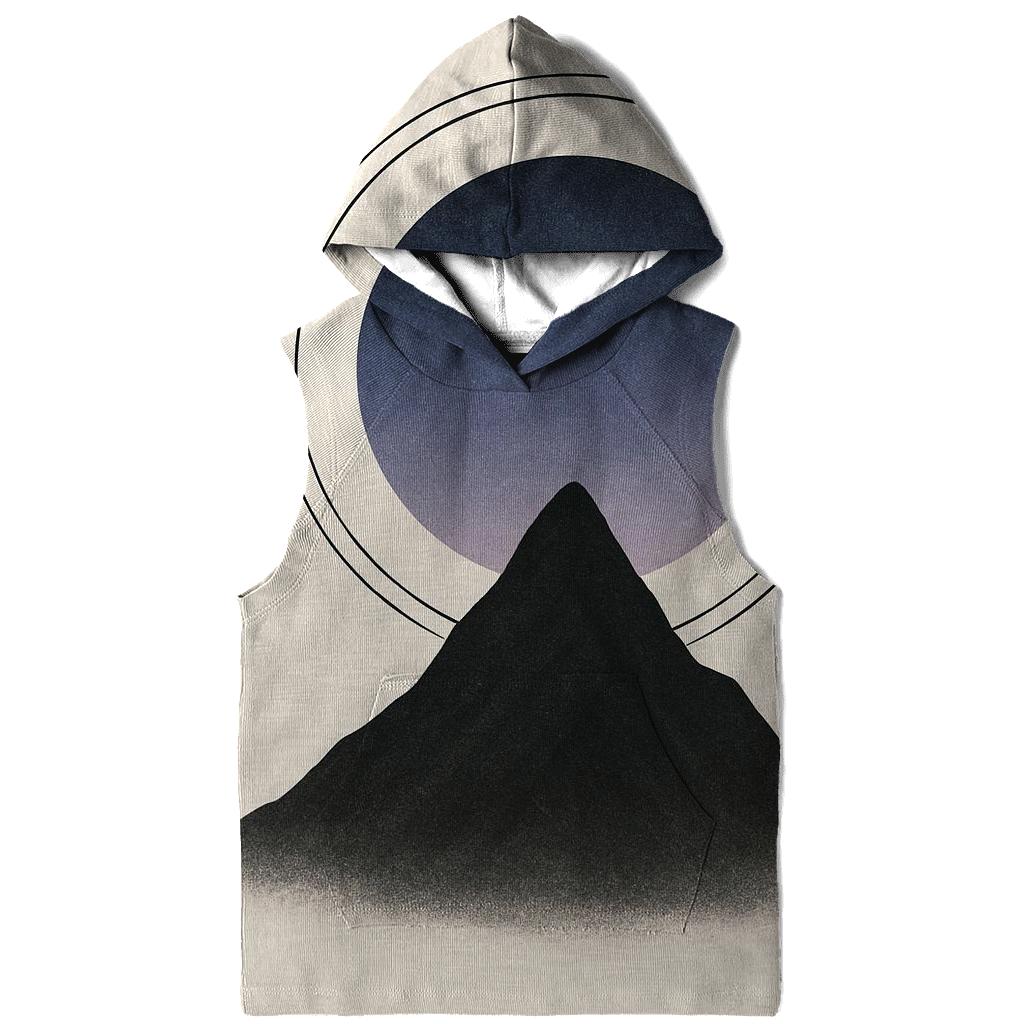 Mountain Silence Geometry printed hoodies