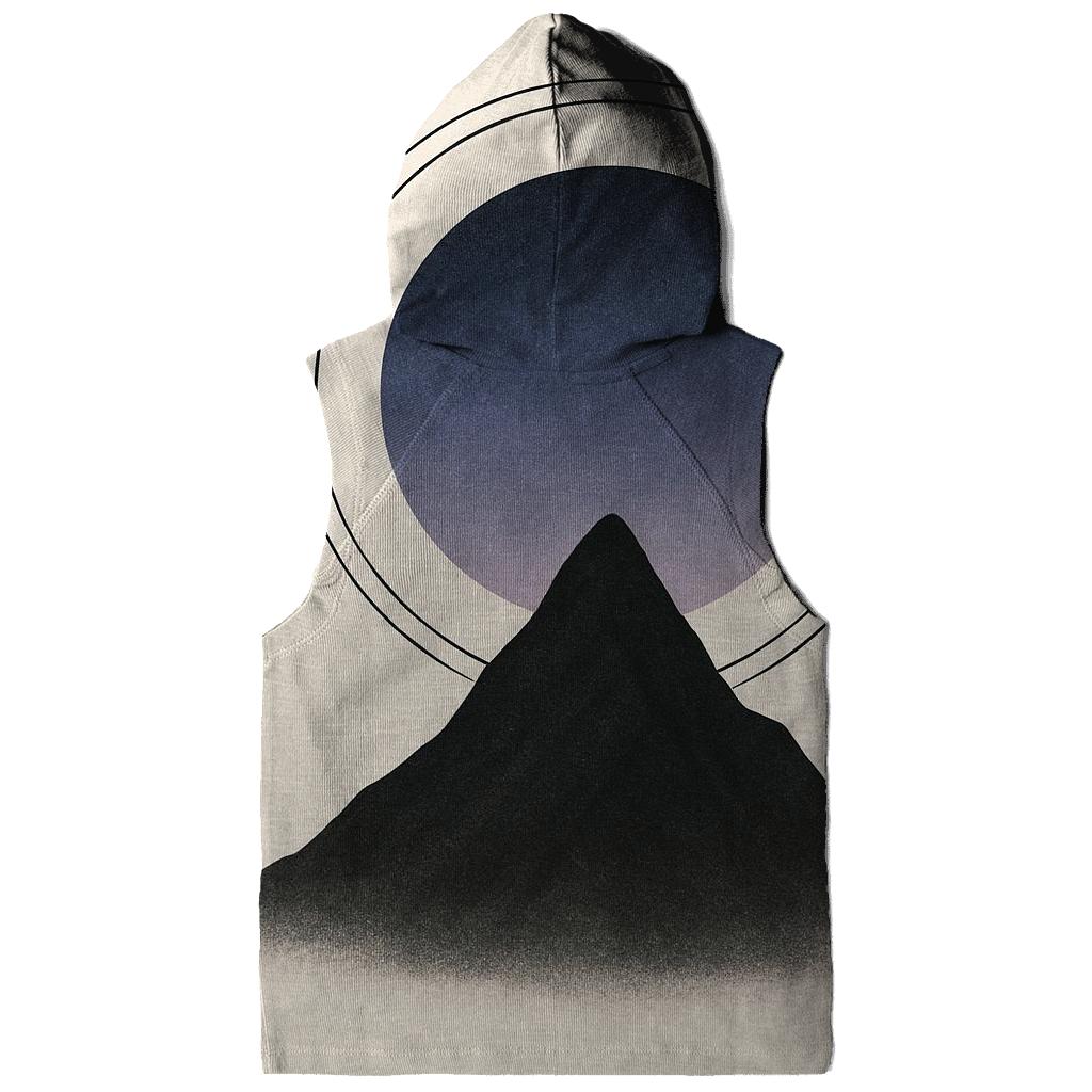 Mountain Silence Geometry printed hoodies
