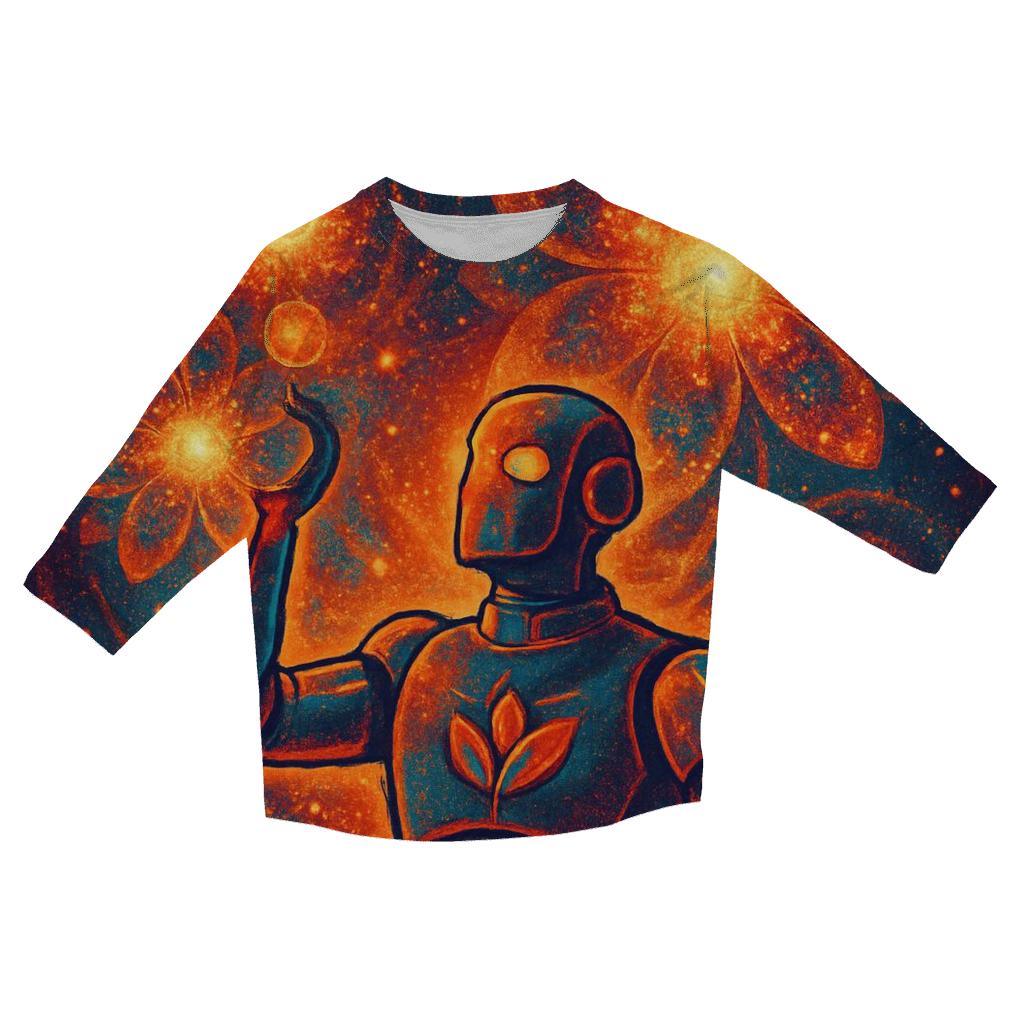 Supernova Bloom Garden trendy 3/4 sleeve tops