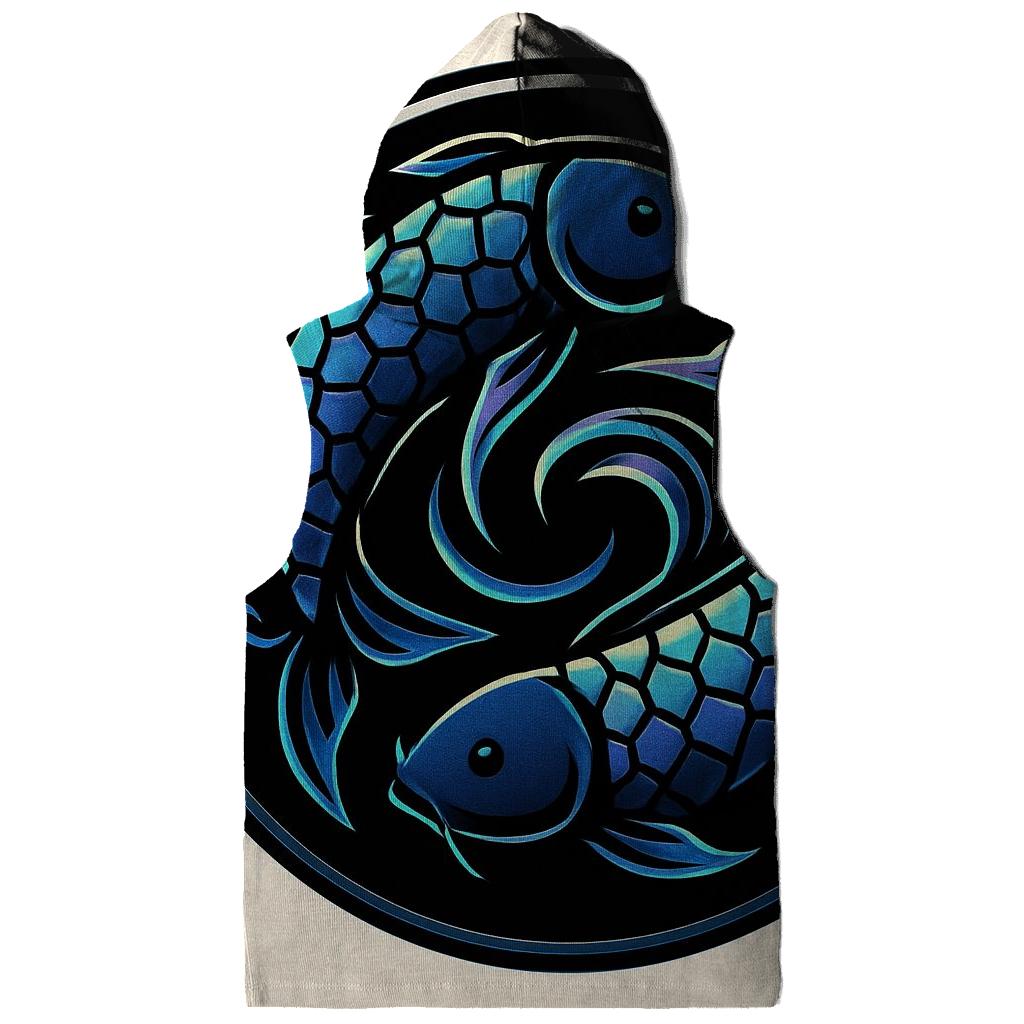 Aurora Koi Spiral Emblem printed hoodies