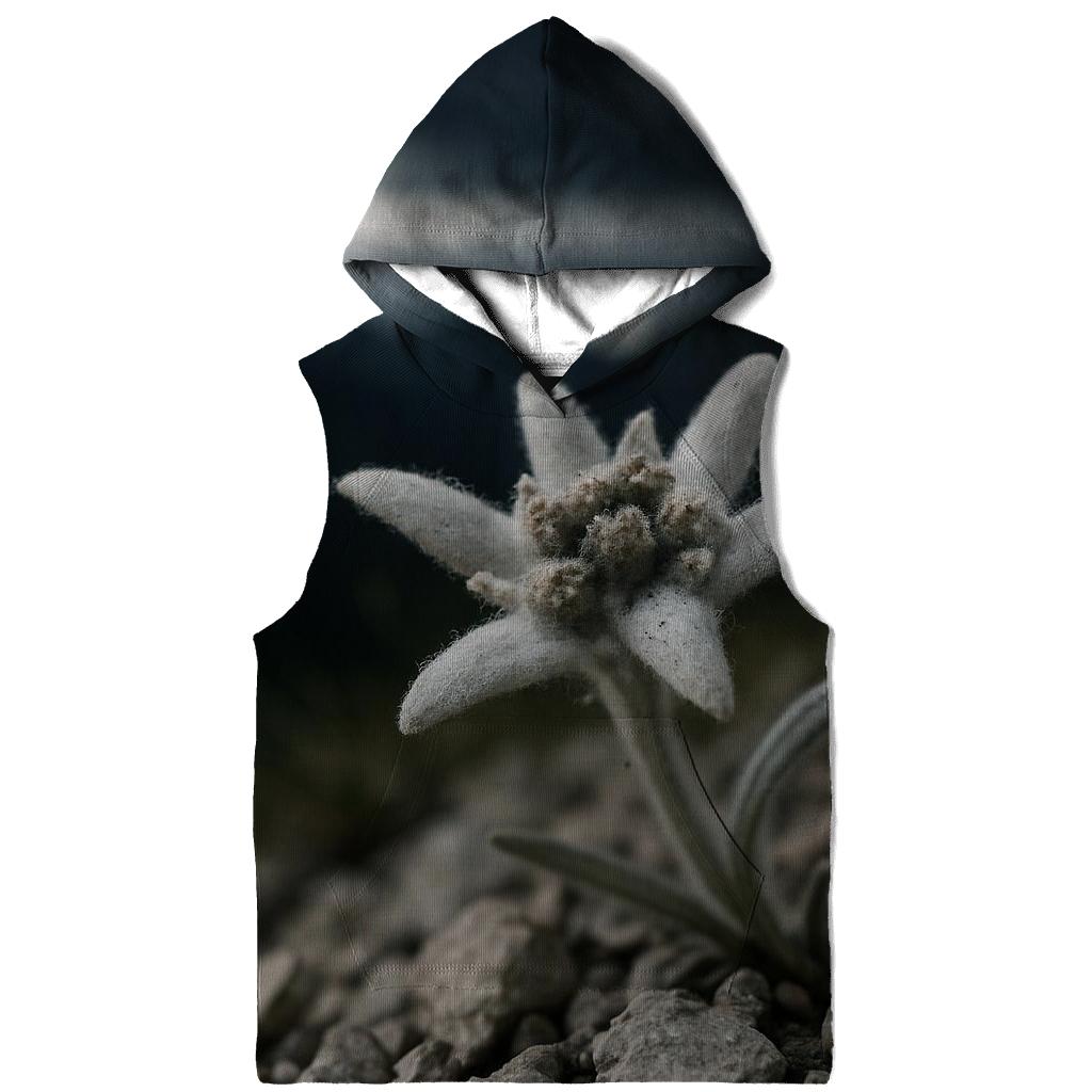 Edelweiss On Alpine Scree Before A Storm printed hoodies