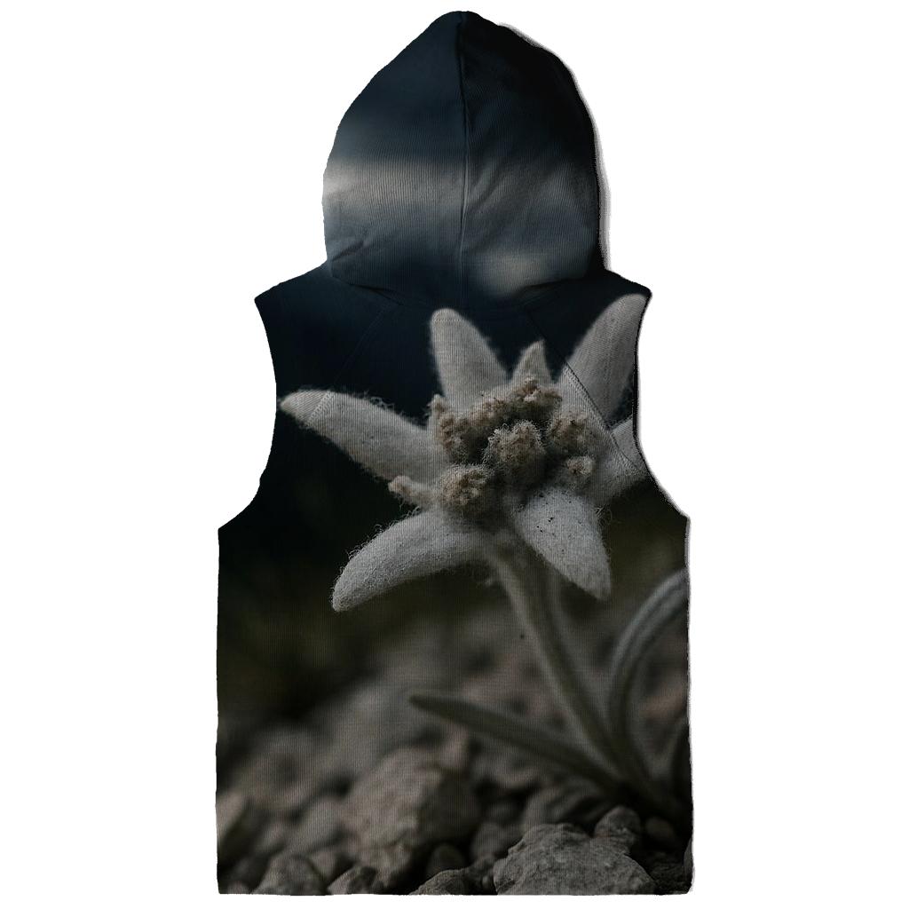Edelweiss On Alpine Scree Before A Storm printed hoodies