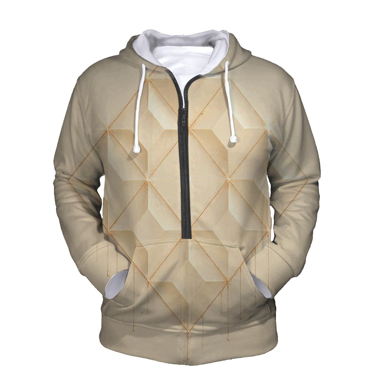 Champagne Prism Lattice pullover hoodies