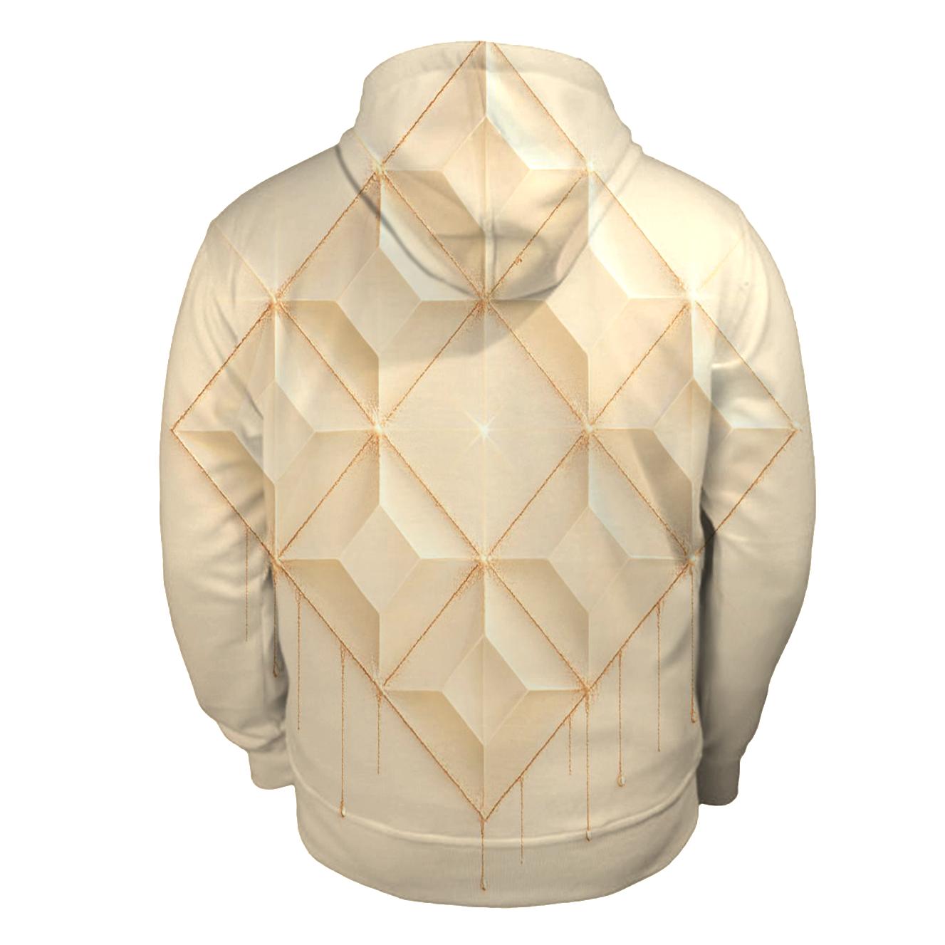 Champagne Prism Lattice pullover hoodies