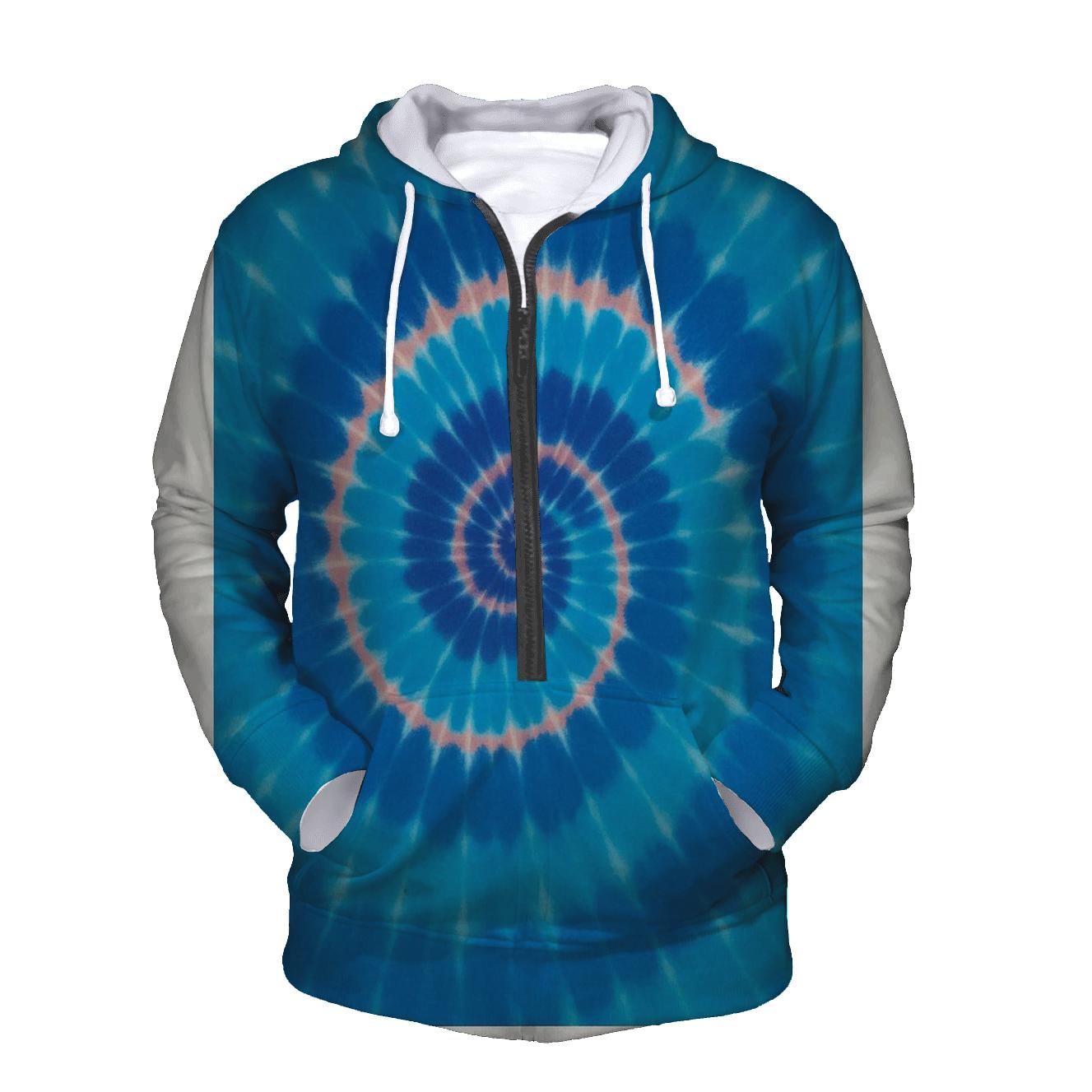 Nebula Spiral Overdye Whirlpool designer hoodies