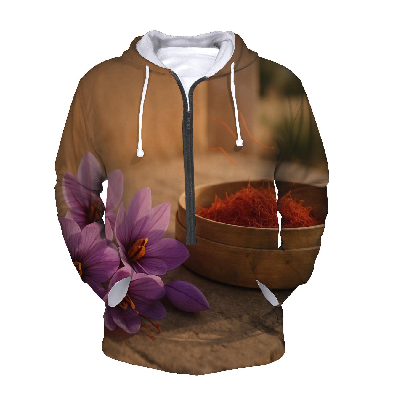 Saffron Crocus Threads On A Drying Sieve custom hoodies