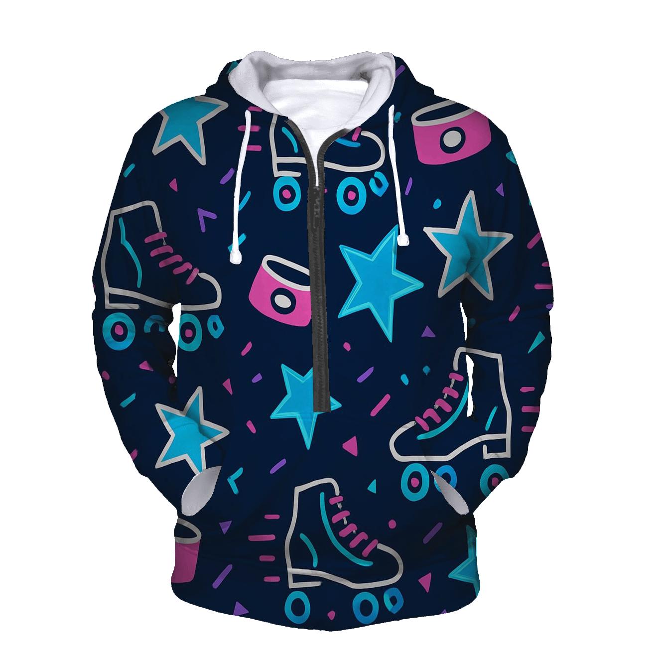 Roller Rink Neon Confetti hoodie trends