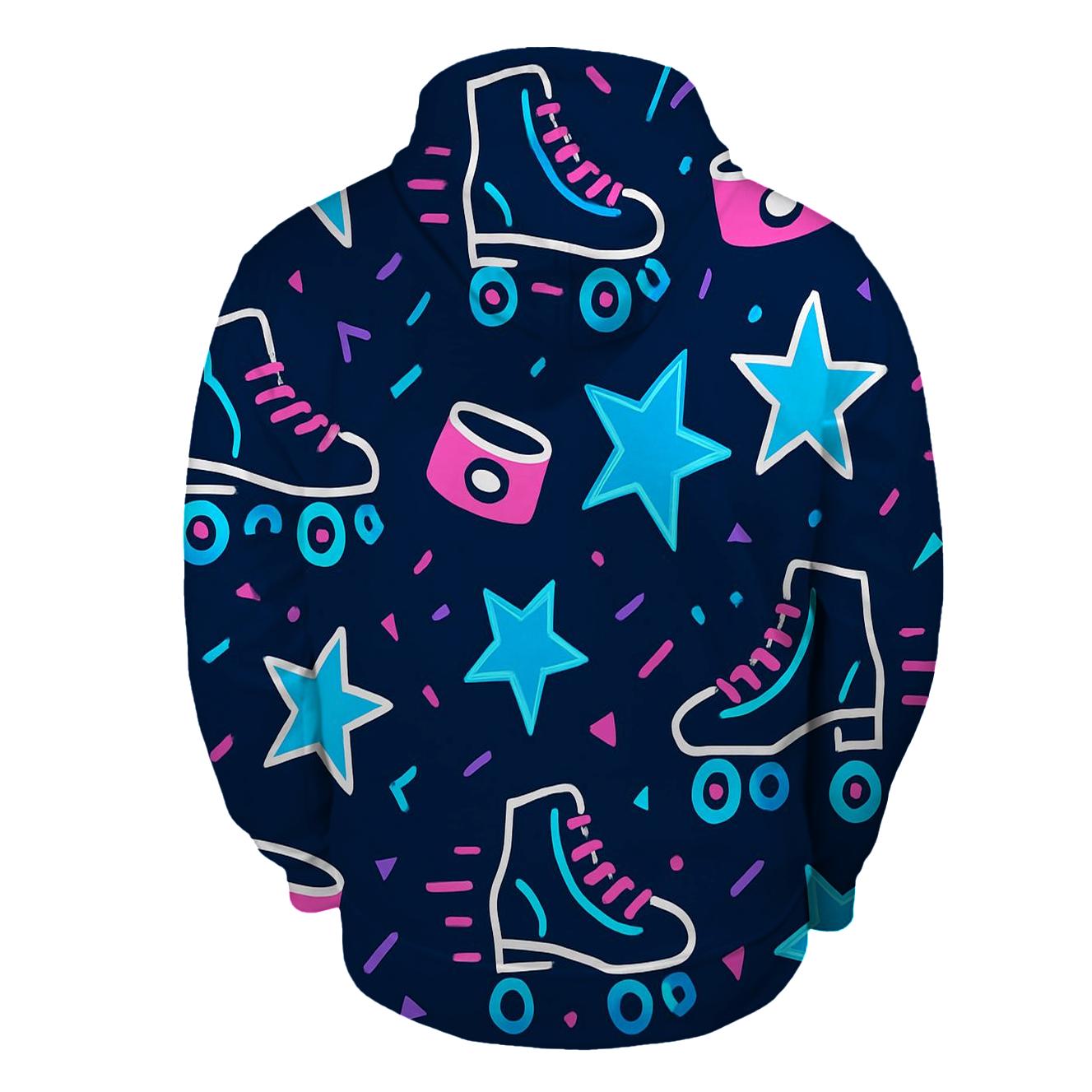 Roller Rink Neon Confetti hoodie trends