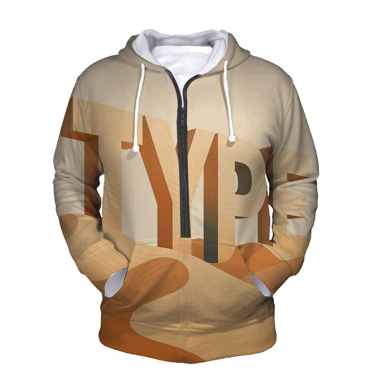 Desert Mirage Typography Dunes hoodie designs