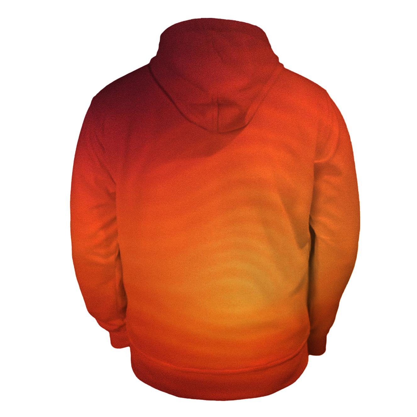 Molten Sunset Ripple pullover hoodies