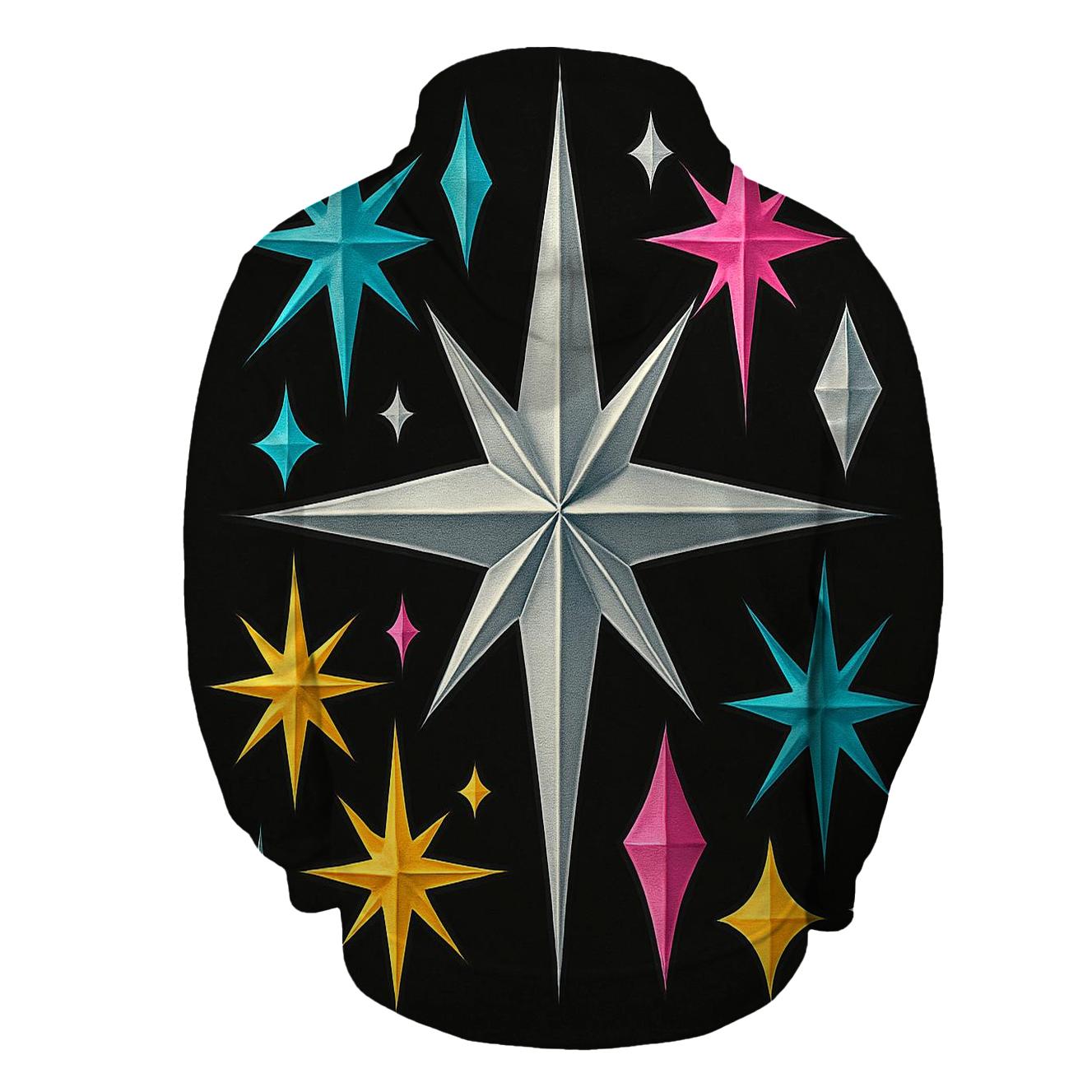 Chrome Starburst Geometry designer hoodies