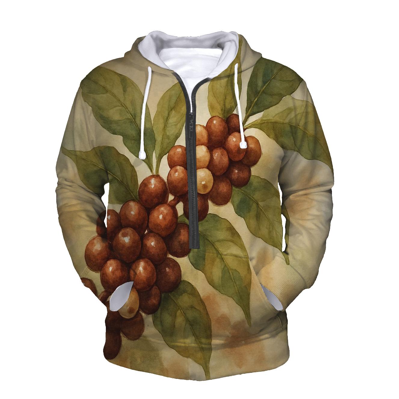 Cherry Canopy Branch embroidered hoodies