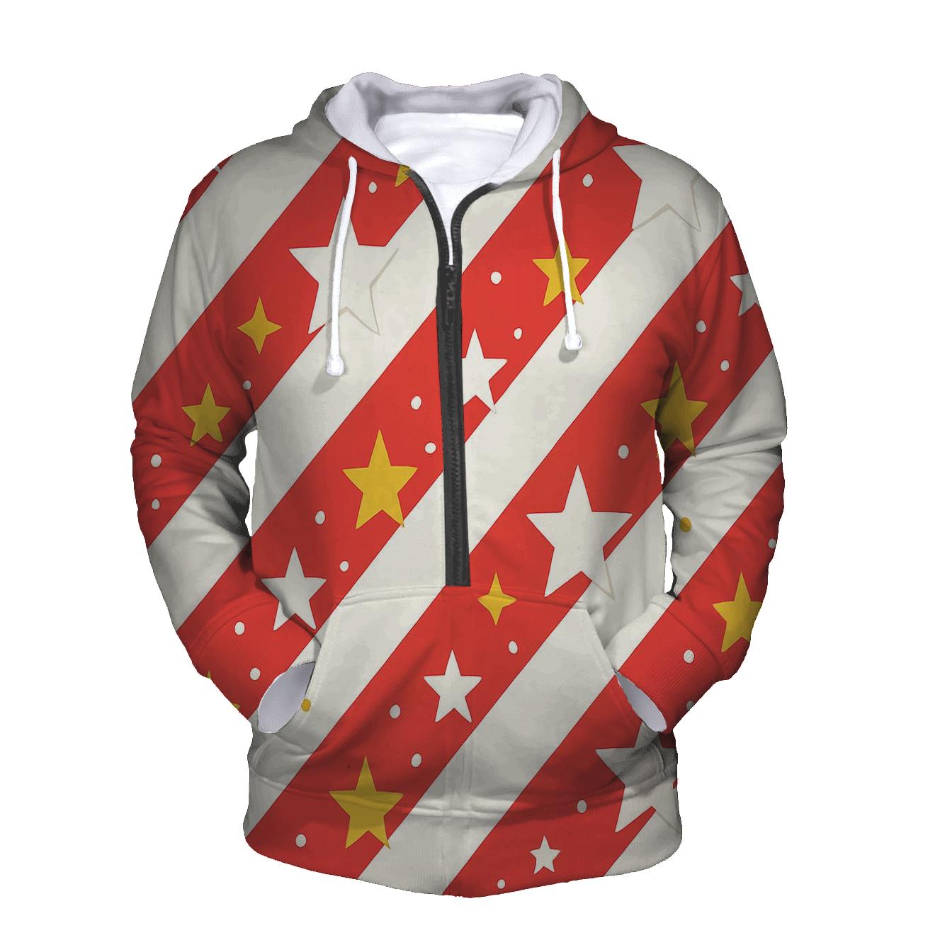 Candy Cane Constellation Stripes premium hoodies